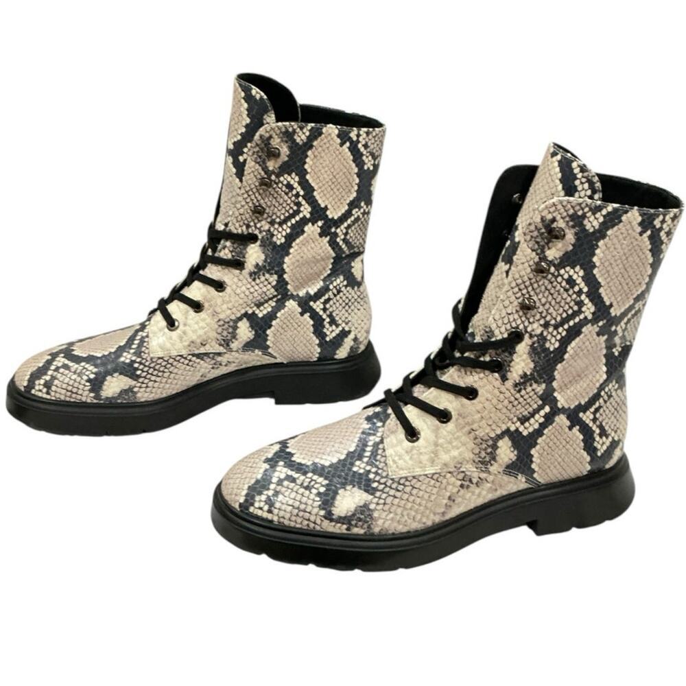 Stuart Weitzman Mckenzee Python Embossed Lace Up … - image 6